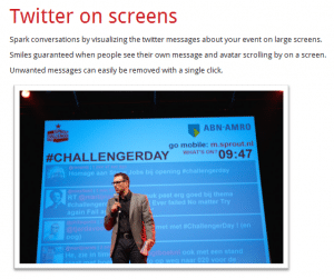 triqle- Twitter on Screens