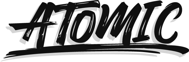 ATOMIC Logo - BLACK, SHADOW