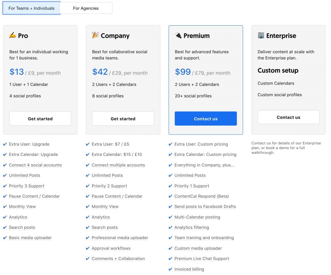 ContentCal 2019 Prices