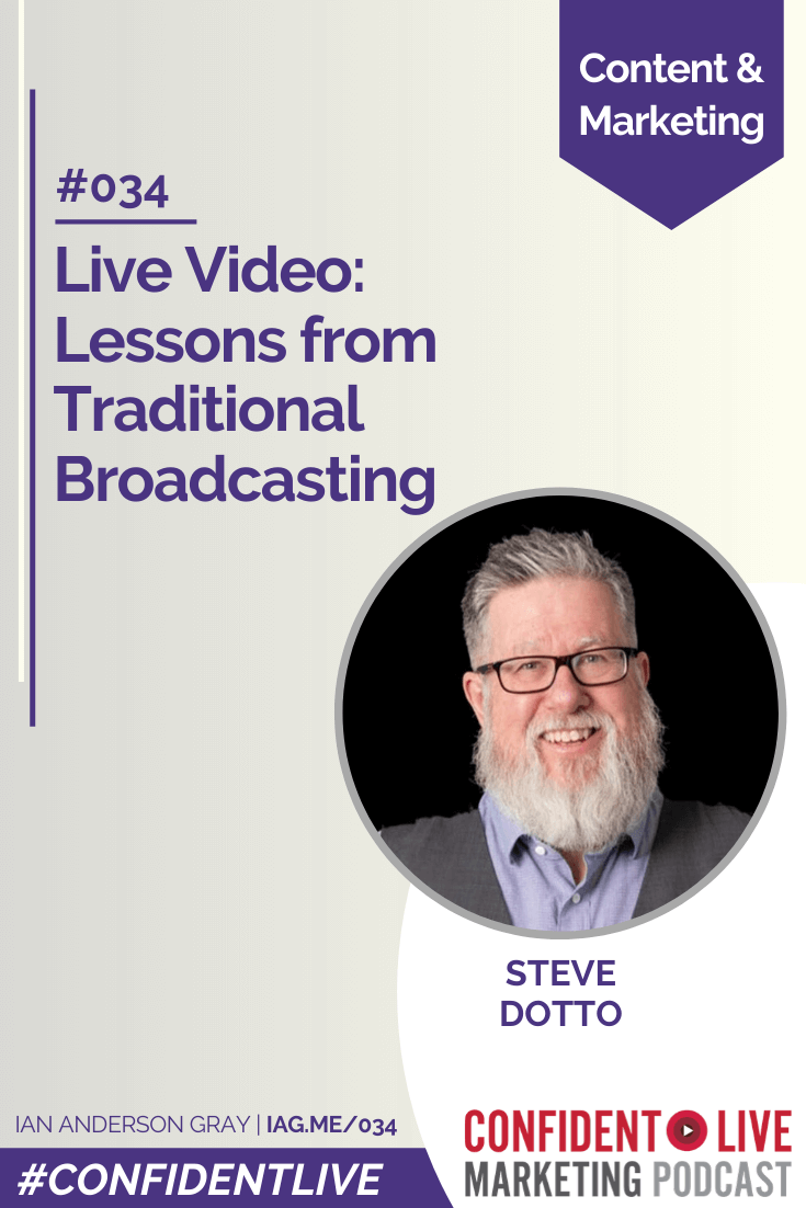 Live Video: Lessons from Traditional Broadcasting with Steve Dotto