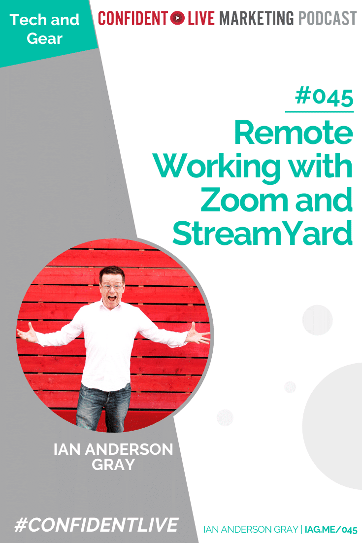 Remote Working with Zoom and StreamYard