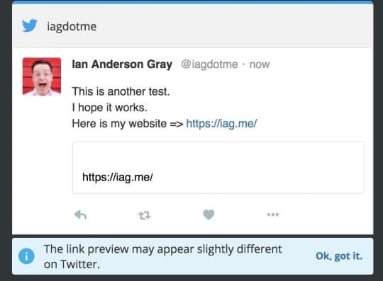 Another buggy preview in Hootsuite