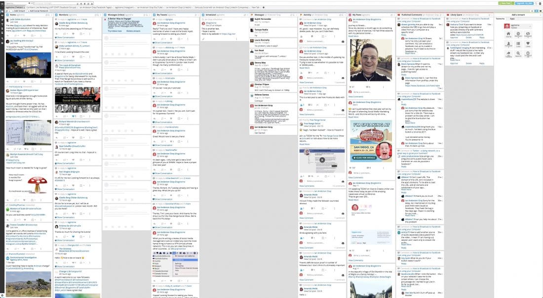 Hootsuite’s Multi-Column Layout