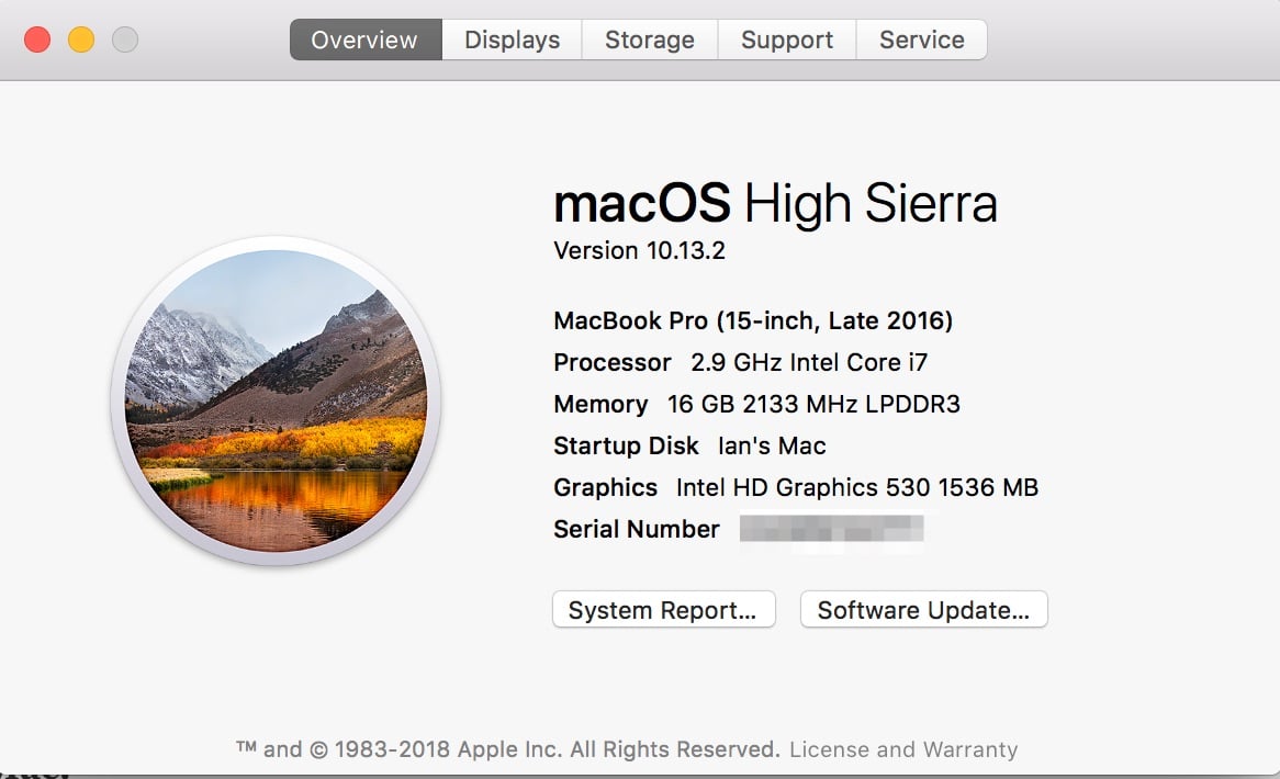 MacBook Pro Specs