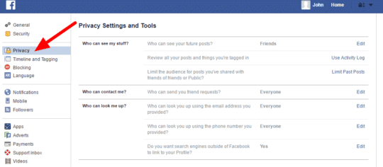 How to Make your Facebook Account Private