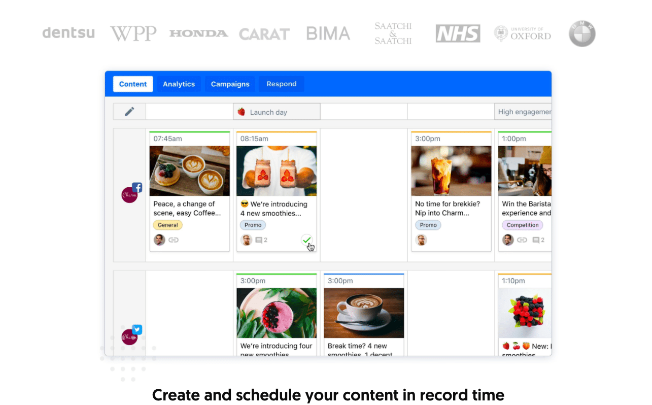 ContentCal Homepage Screenshot