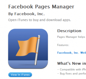 facebook page manager