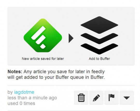 Feedly to Buffer