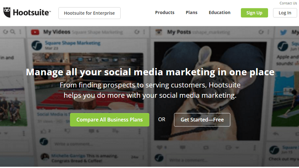 hootsuite linkedin tool