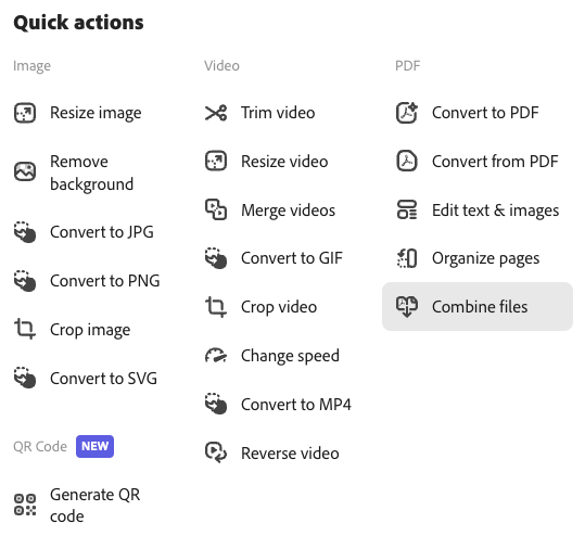 Make a GIF from a video using quick action