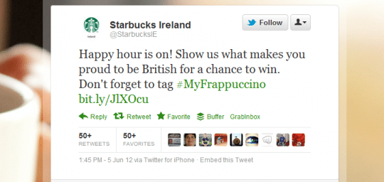 Starbucks Ireland - Proud to be British Faux Pas